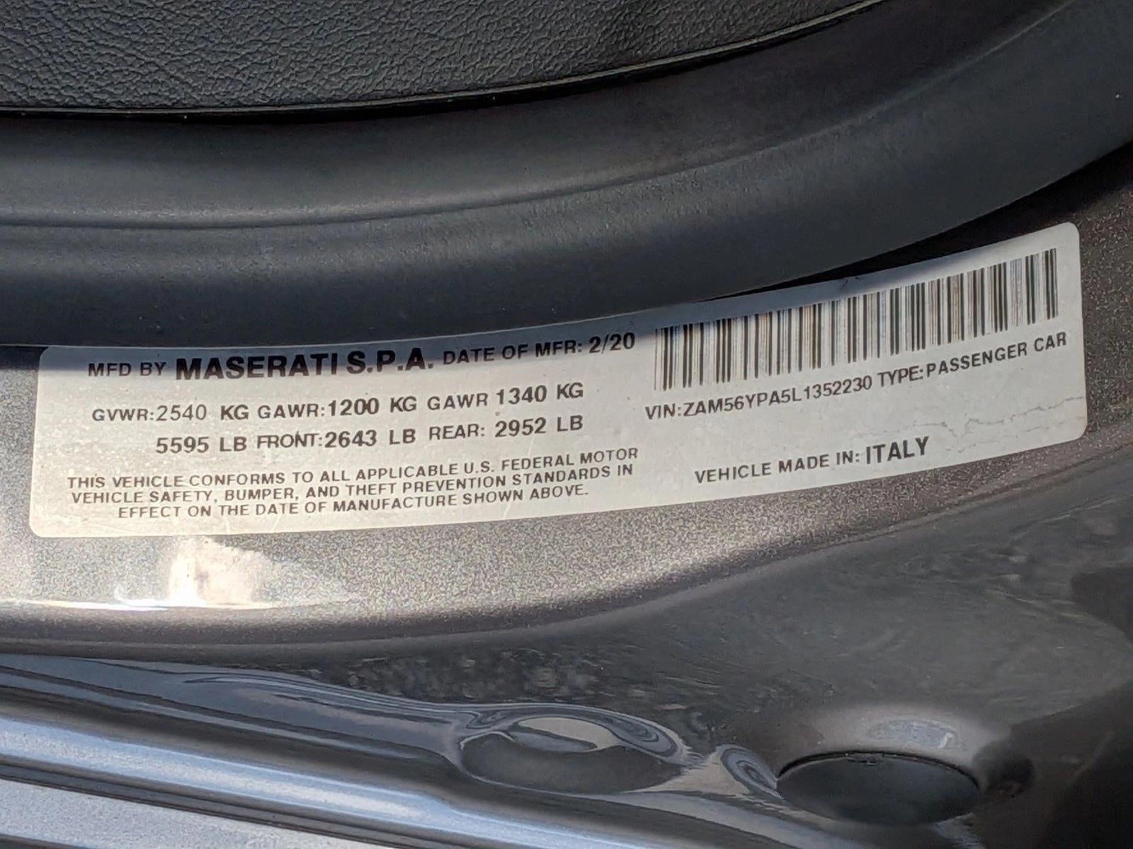 2020 Maserati Quattroporte S 3.0L