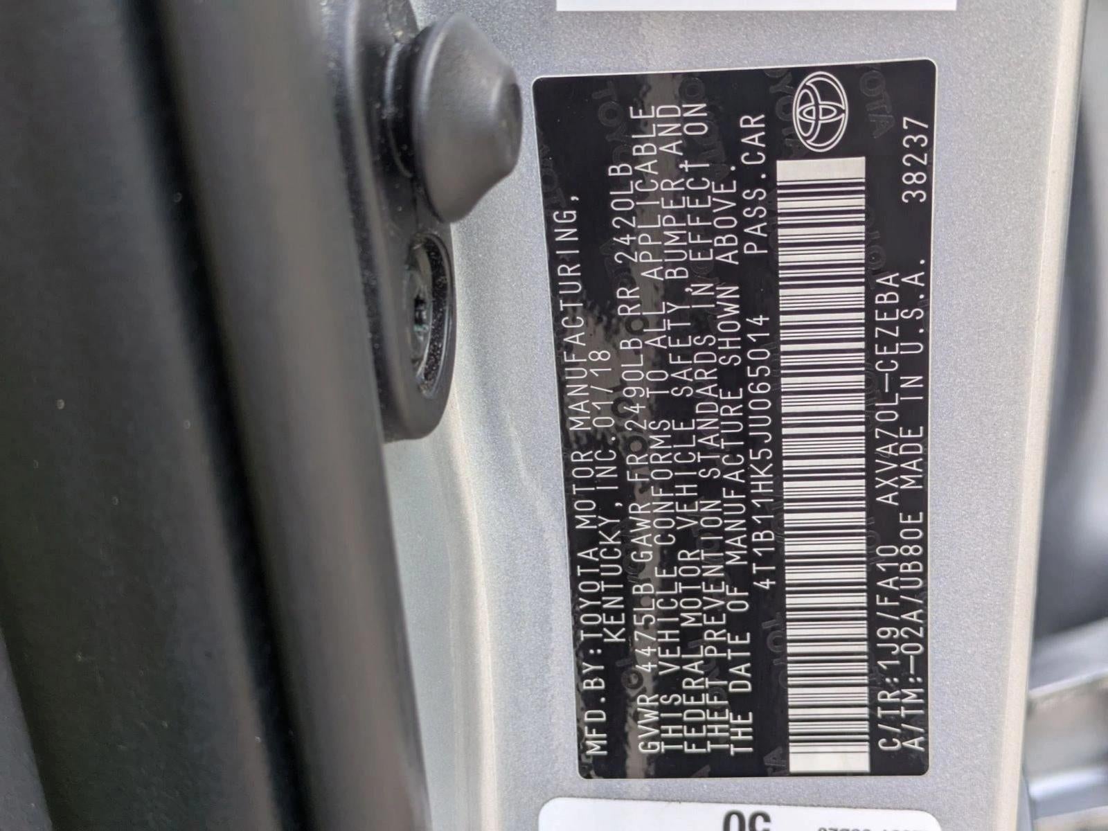 2018 Toyota Camry L Auto (Natl)