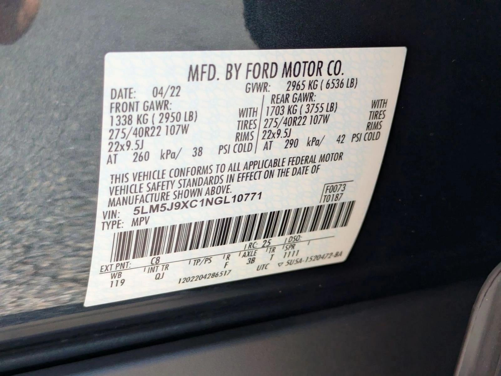 2022 Lincoln Aviator Black Label AWD