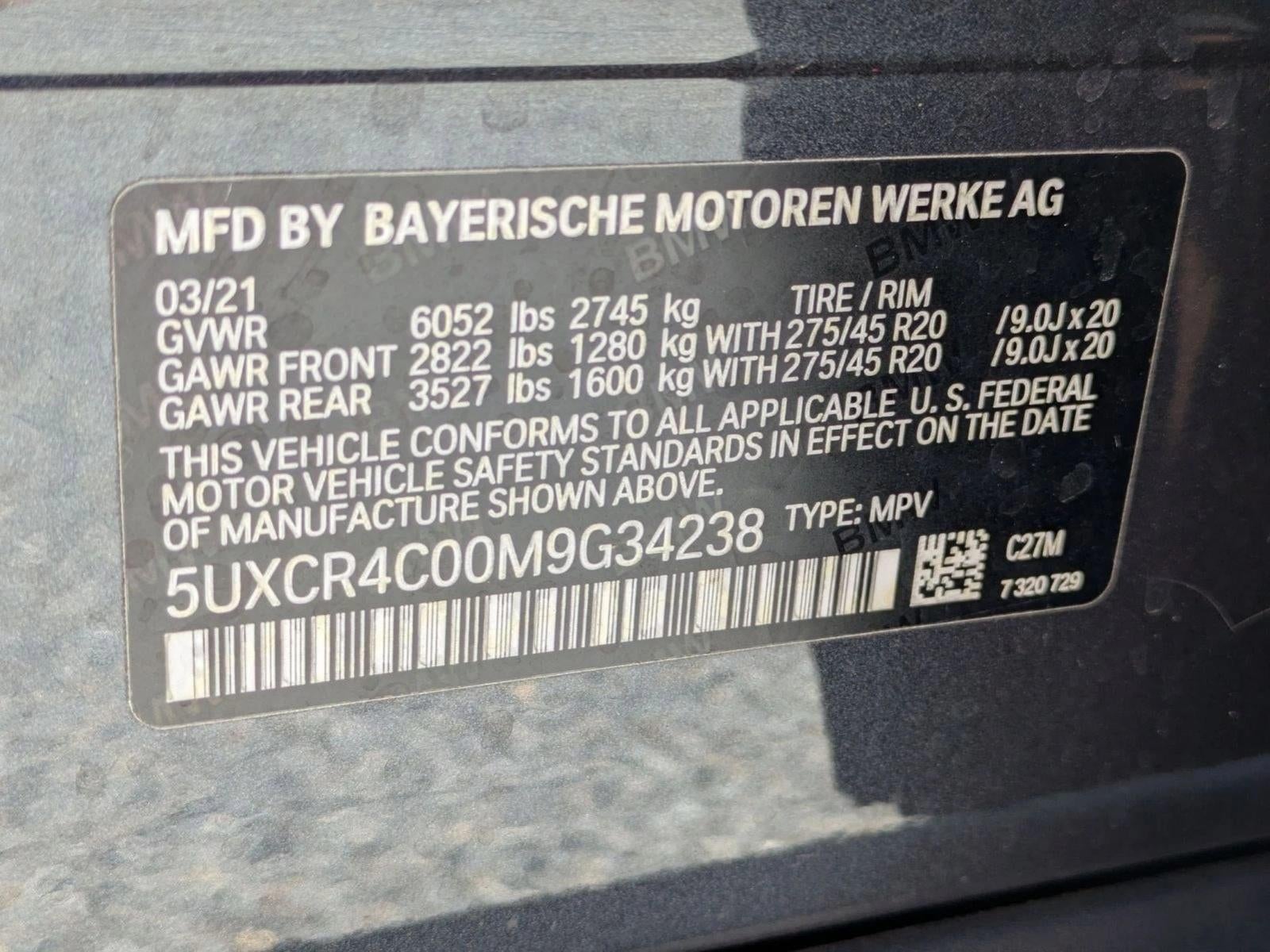 2021 BMW X5 sDrive40i Sports Activity Vehicle