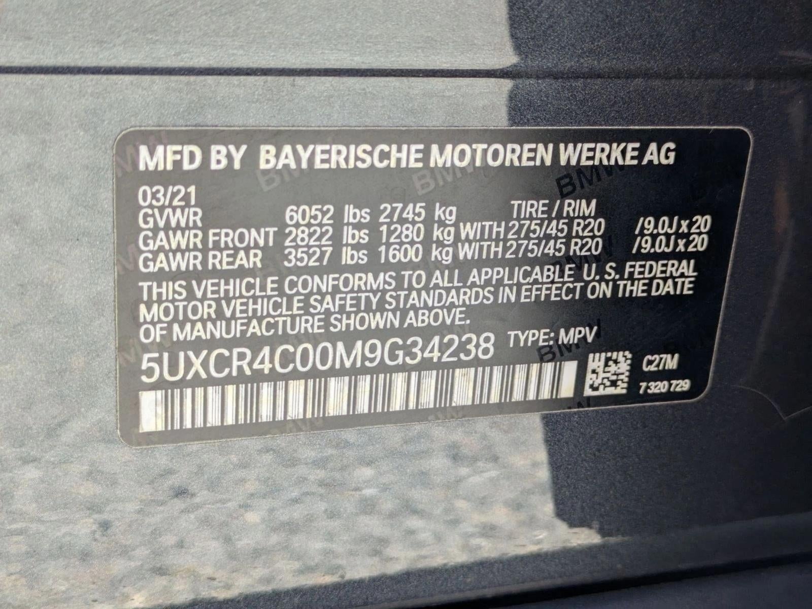 2021 BMW X5 sDrive40i Sports Activity Vehicle