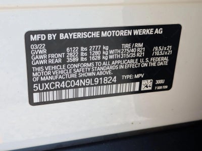 2022 BMW X5 sDrive40i Sports Activity Vehicle