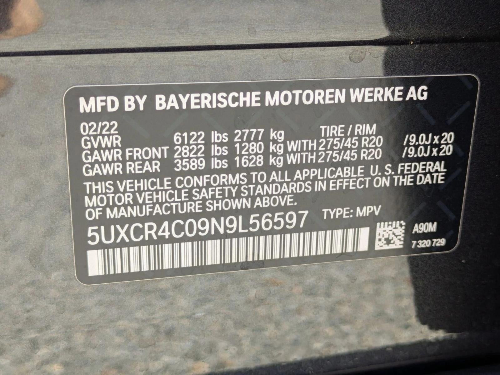 2022 BMW X5 sDrive40i Sports Activity Vehicle