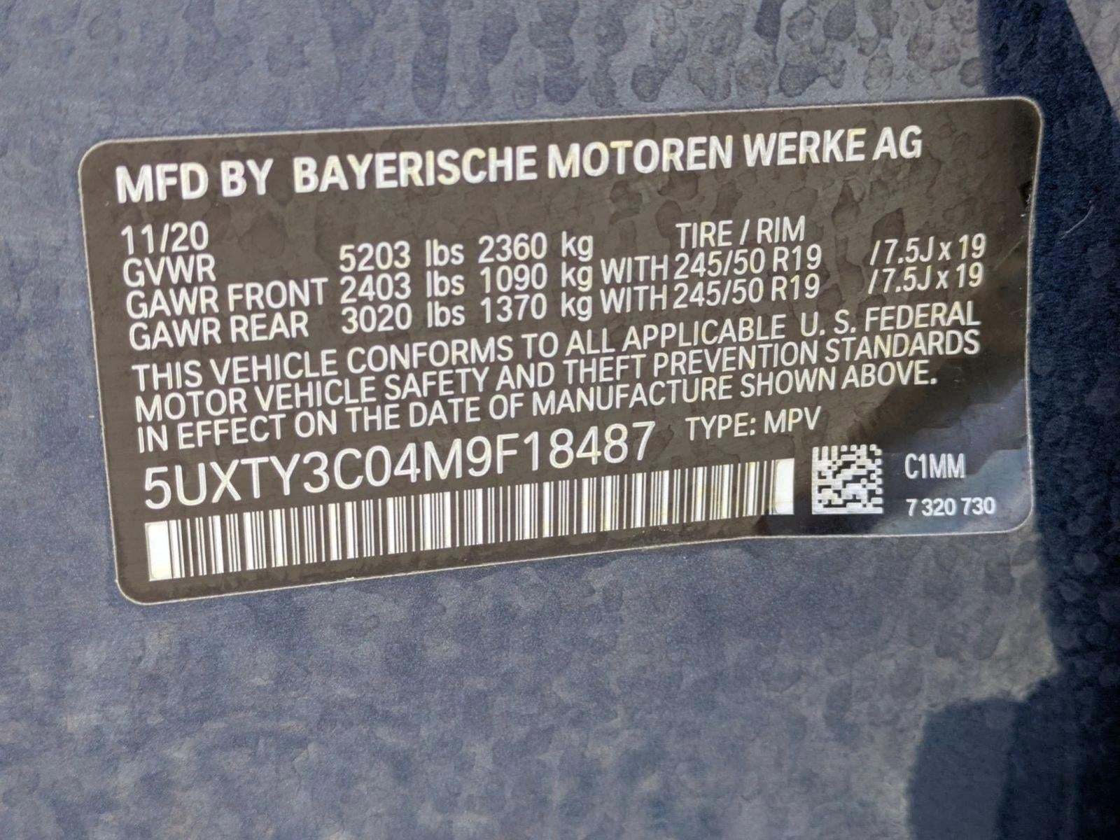 2021 BMW X3 sDrive30i Sports Activity Vehicle