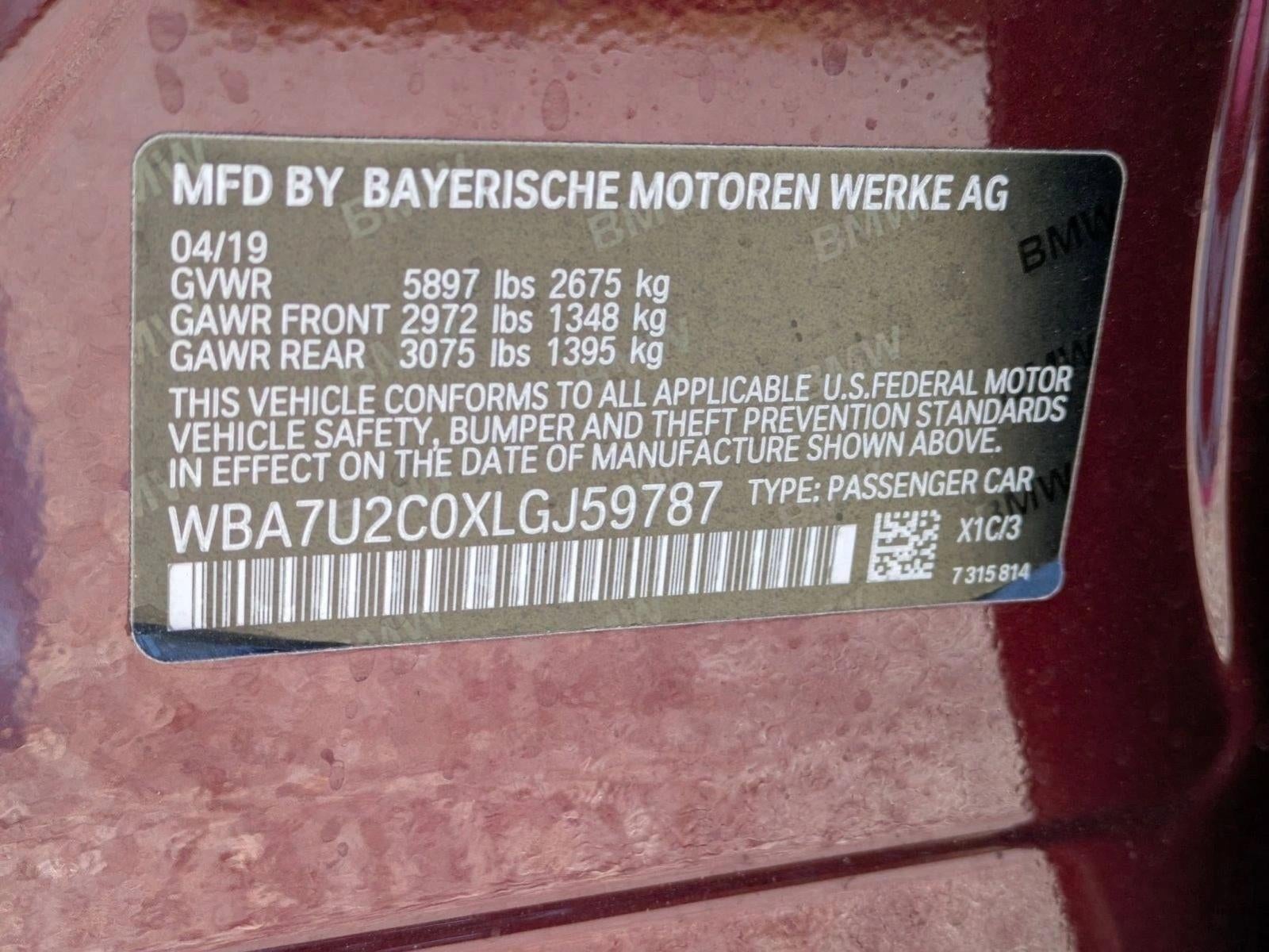 2020 BMW 750i xDrive Sedan