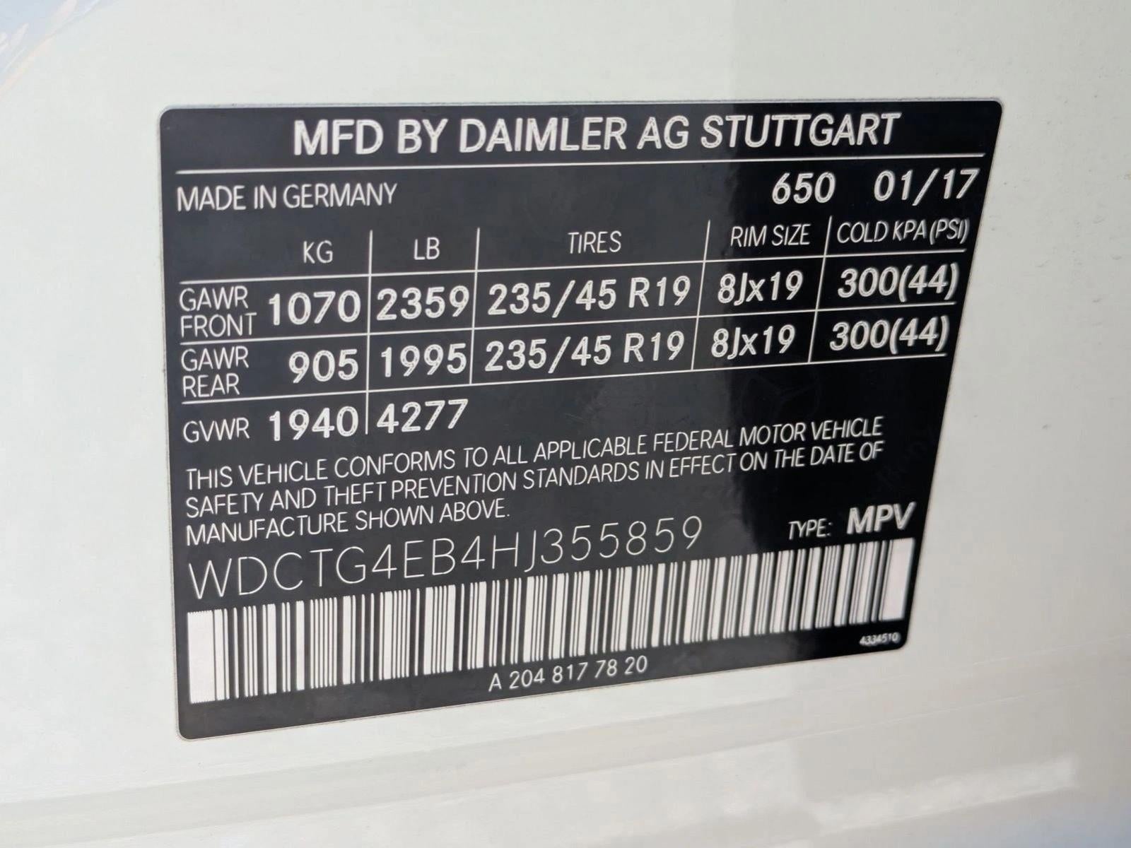 2017 Mercedes-Benz GLA GLA 250 SUV