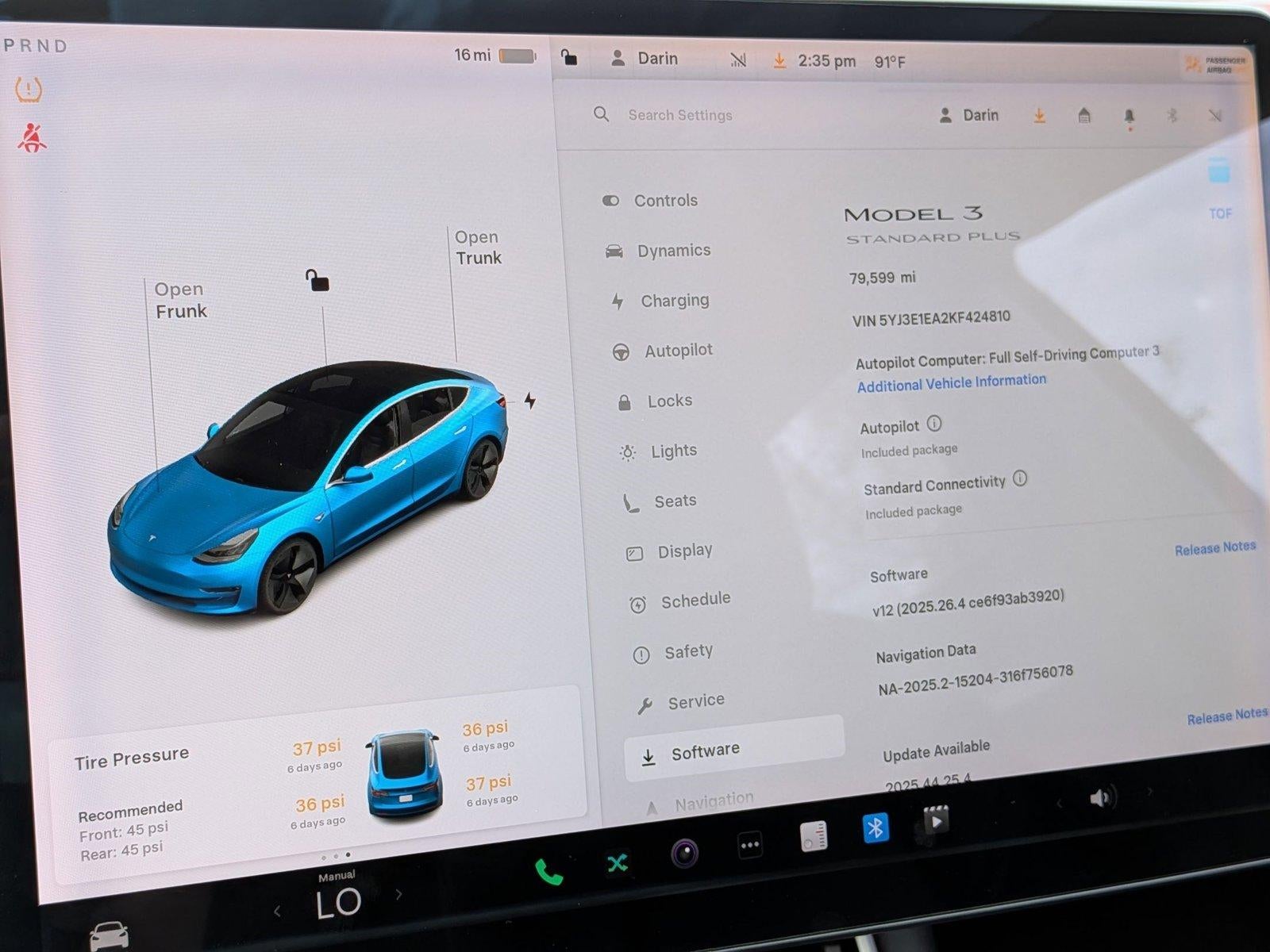 2019 Tesla Model 3 Standard Range Plus RWD