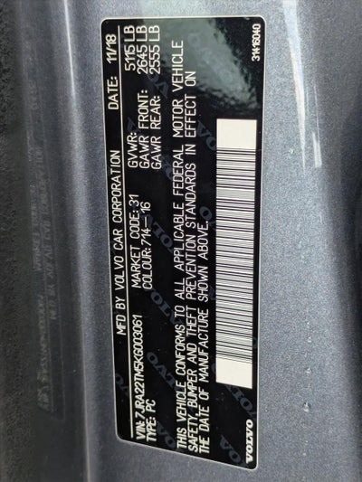 2019 Volvo S60 T6 AWD R-Design