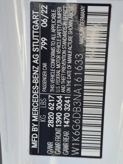 2022 Mercedes-Benz S-Class S 500 4MATIC® Sedan