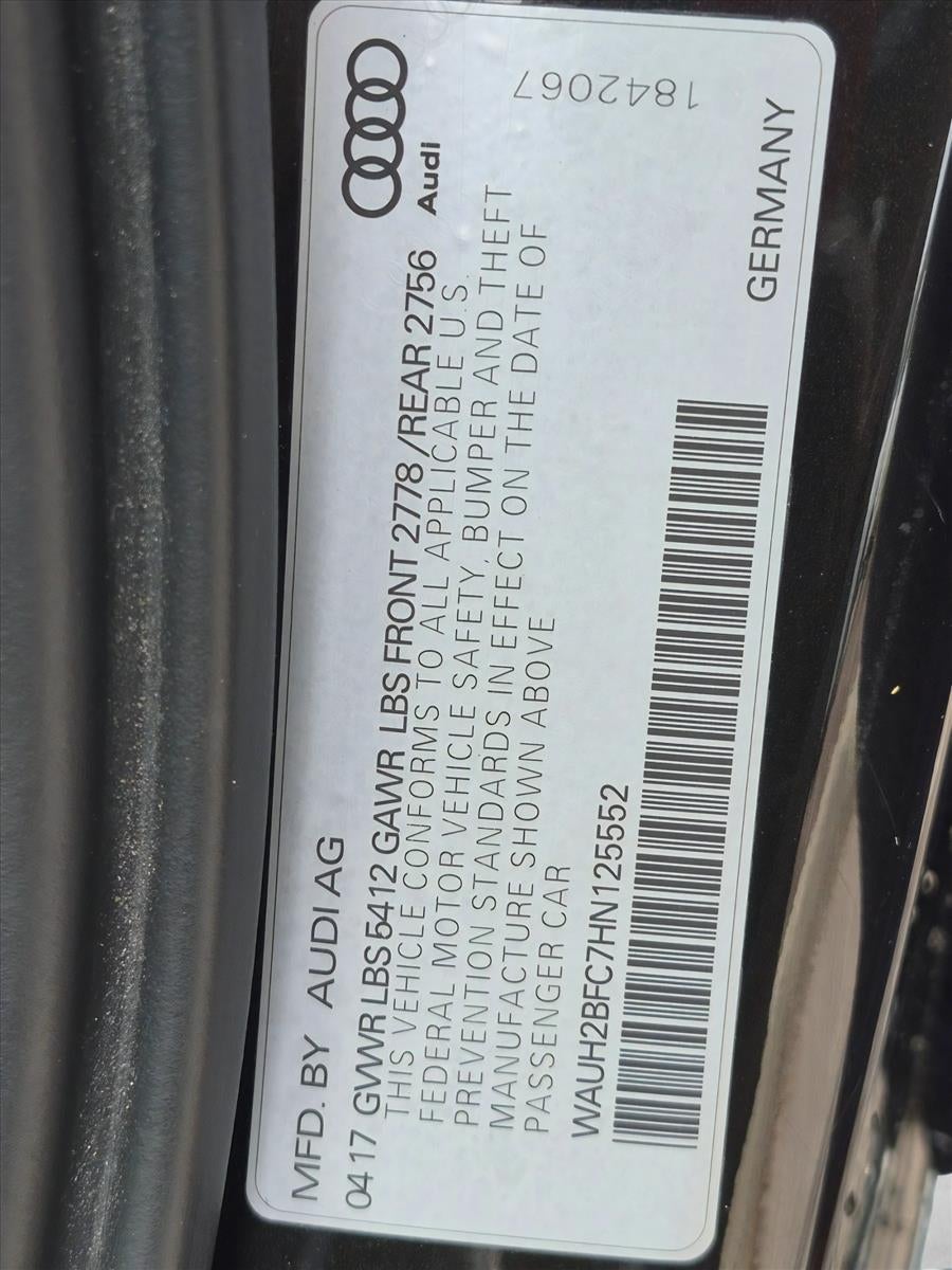 2017 Audi A6 3.0 TFSI Prestige quattro AWD