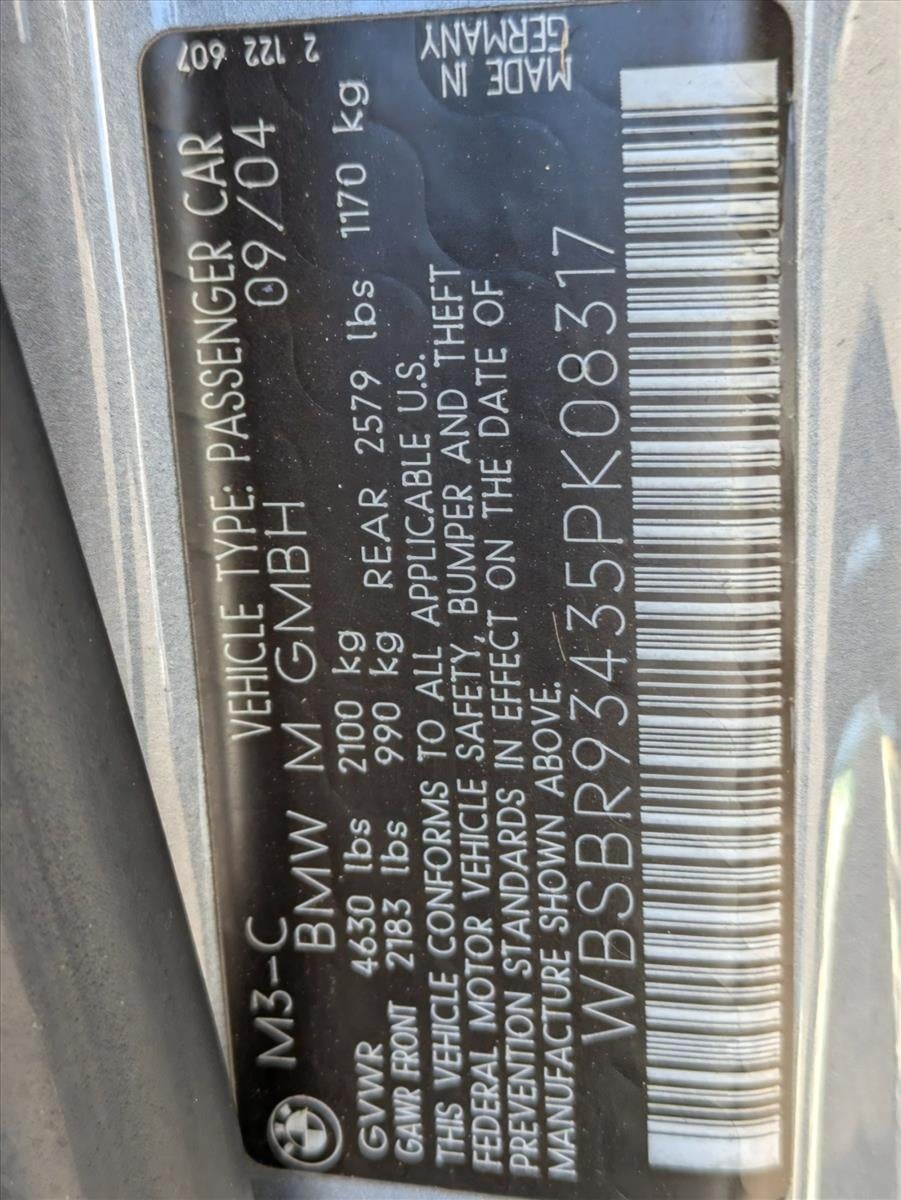 2005 BMW M3 Convertible