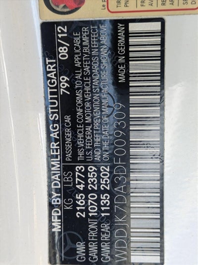 2013 Mercedes-Benz SL-Class SL 550