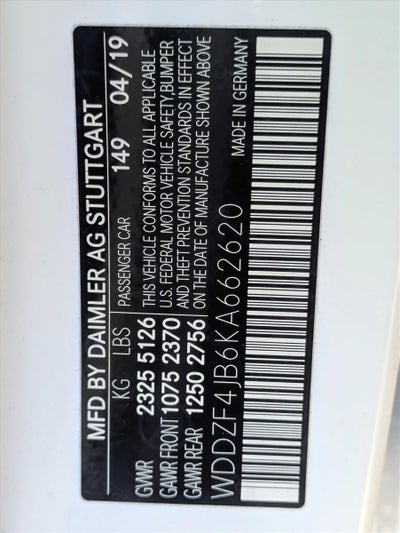 2019 Mercedes-Benz E-Class E 300 RWD Sedan