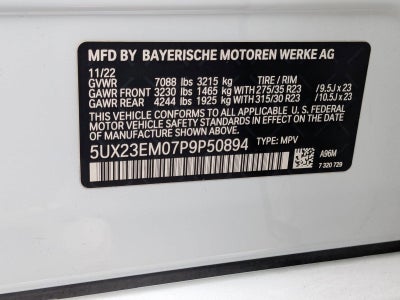 2023 BMW X7 xDrive40i Sports Activity Vehicle