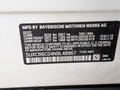 2022 BMW X5 xDrive40i Sports Activity Vehicle