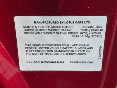 2021 Lotus Evora GT Coupe