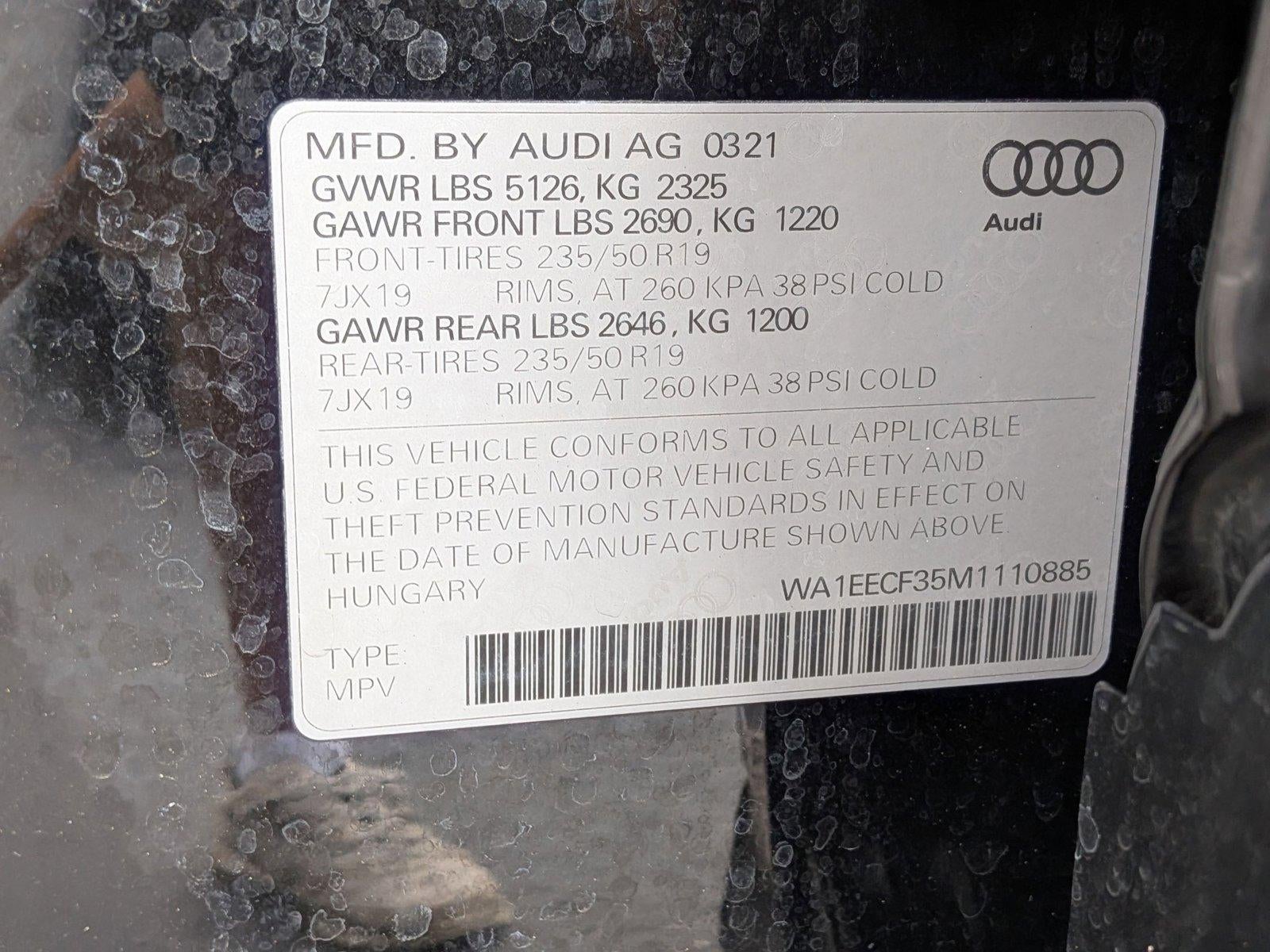 2021 Audi Q3 S line Premium Plus 45 TFSI quattro