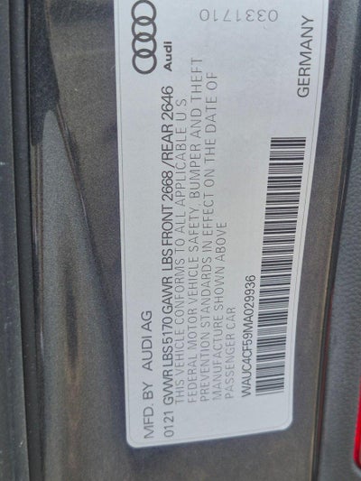 2021 Audi S5 Sportback Premium Plus 3.0 TFSI quattro