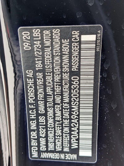 2021 Porsche 911 Carrera Coupe