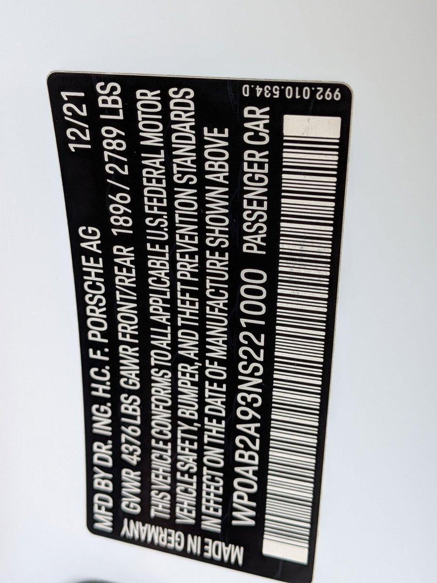 2022 Porsche 911 Carrera S Coupe