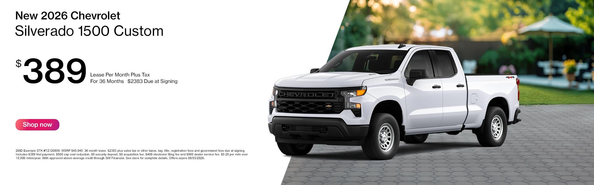 New Chevrolet Silverado 1500 Lease Offer