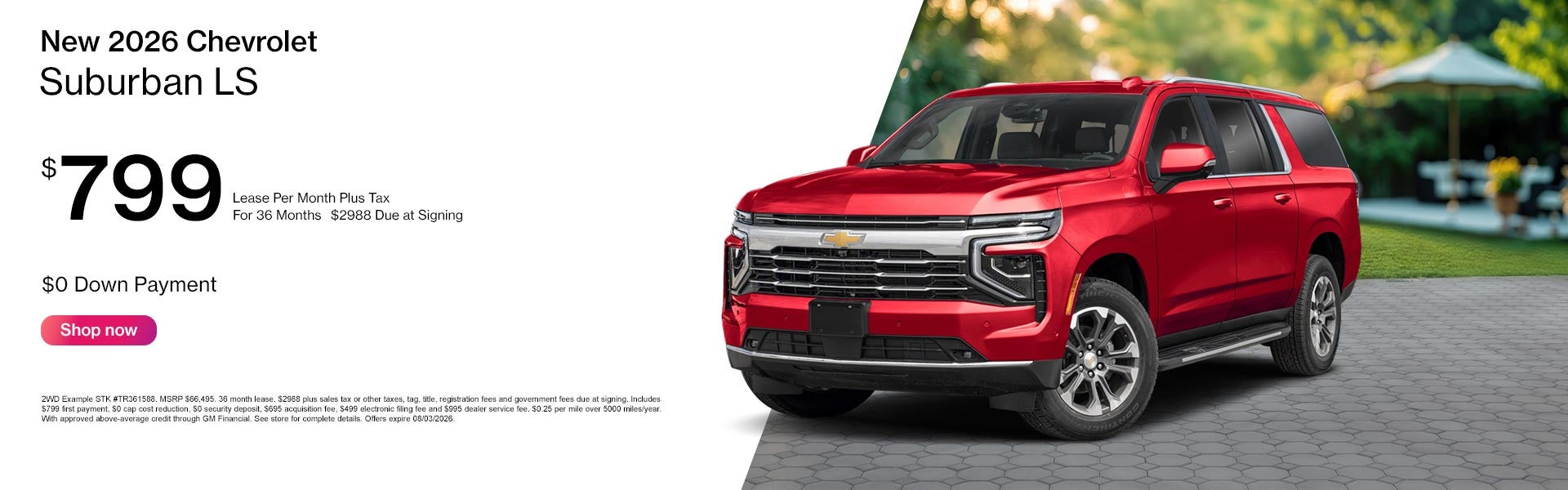 New Chevrolet Suburban Lease Offer